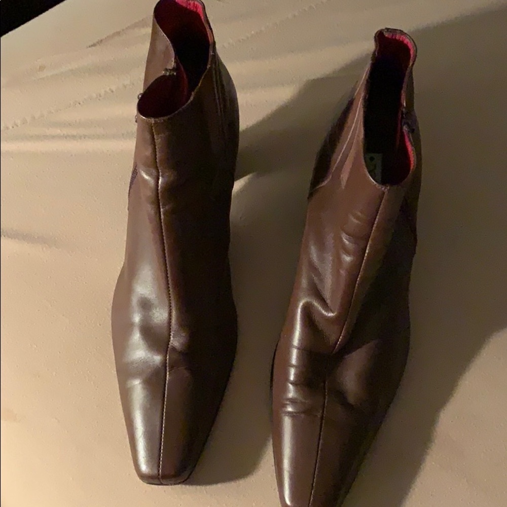 Donald  J Pliner Brown Booties